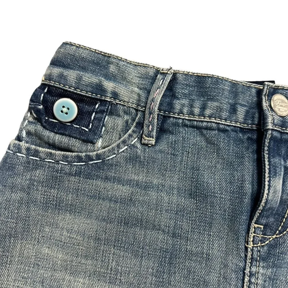 Gap Kids Sz 10 Denim Blue Jean Skirt